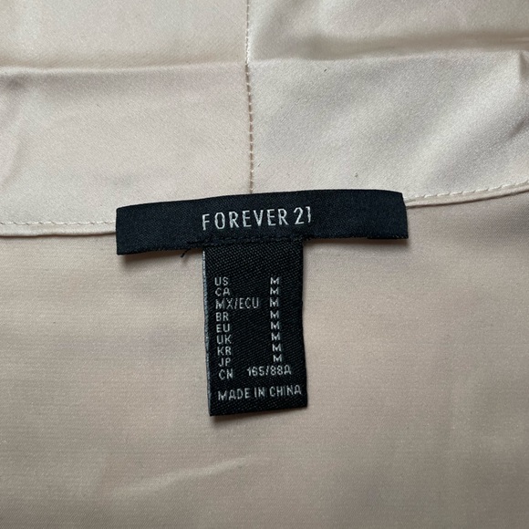 Forever 21 Cream Silk Top - Picture 2 of 2